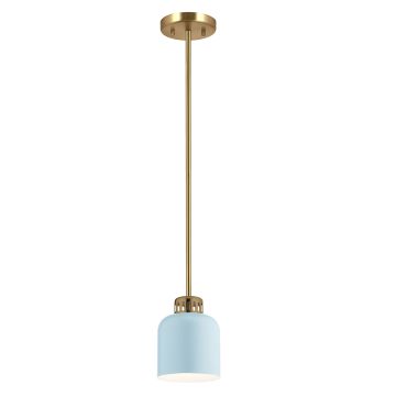 1 Lt Duo-Mount Pendant - Painted Natural Brass