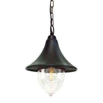 1 Light Chain Lantern - Black