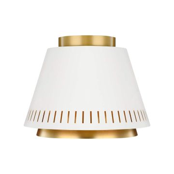 1 Light Flush Light - Matte White