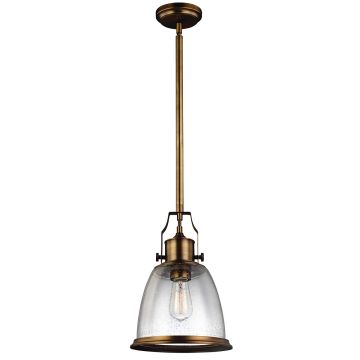 1 Light Medium Pendant - Dark Aged Brass