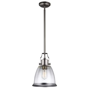 1 Light Medium Pendant - Satin Nickel