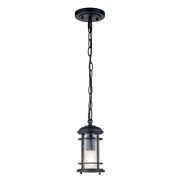 1 Light Chain Lantern - Black