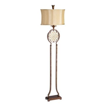 1 Light Floor Lamp - Bronze / Gold Patina