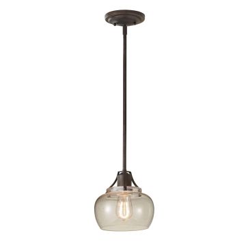 1 Light Mini Pendant - Old Painted Bronze