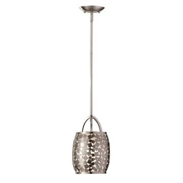 1 Light Mini Pendant - Brushed Steel