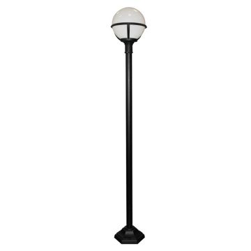 1 Light Lamp Post - Black