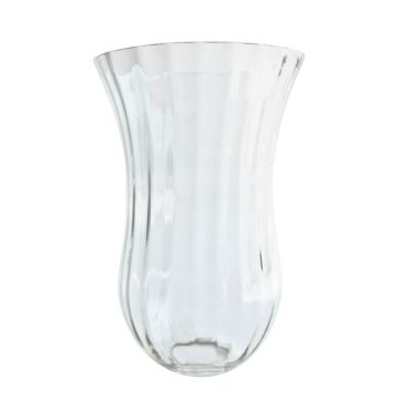 Tall Fluted Clear Glass Shade