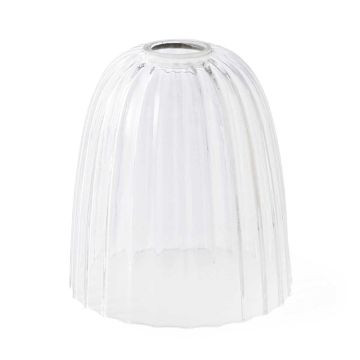 Large Ribbed Glass Shade