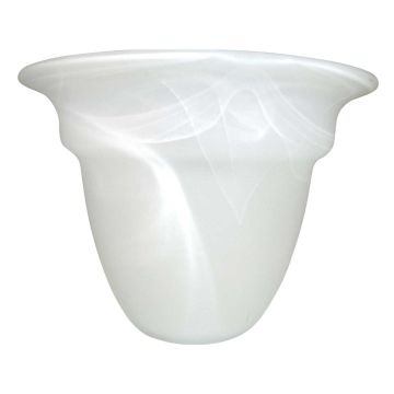 Etched White Glass Shade