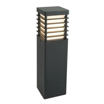 1 Light Medium Bollard - Black