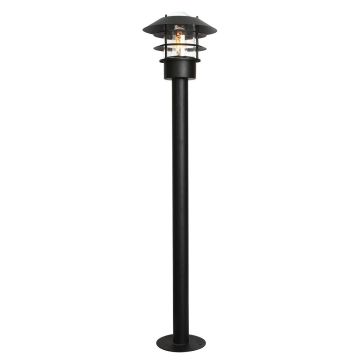 1 Light Bollard Lantern - Black