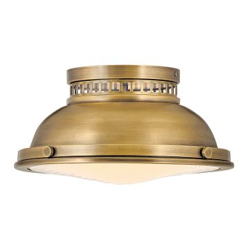 2 Light Flush - Dark Aged Brass