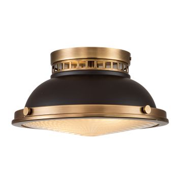 2 Light Flush - Dark Brown / Aged Brass