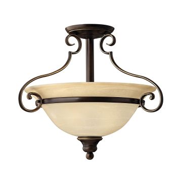 2 Light Semi-Flush - Oil Rubbed Bronze