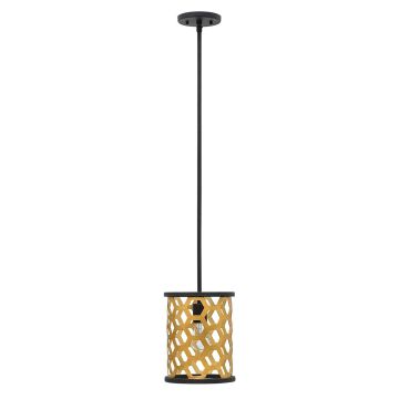 1 Light Mini Pendant - Gold Patina / Black