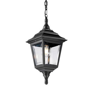 1 Light Chain Lantern - Black