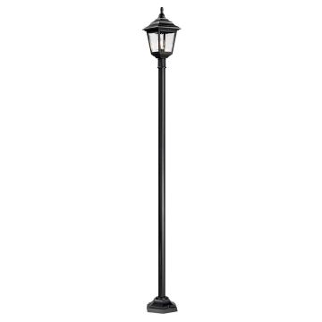 1 Light Lamp Post - Black