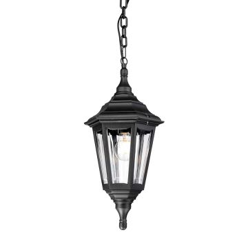 1 Light Chain Lantern - Black