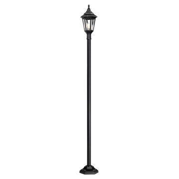 1 Light Lamp Post - Black