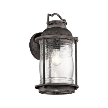 1 Light Large Wall Lantern - Weathered Zinc