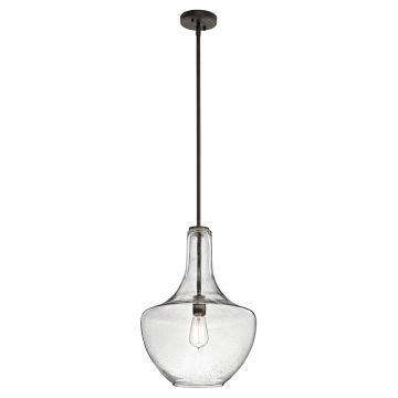 1 Light Medium Pendant - Dark Brown