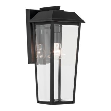 1 lt Medium Wall Lantern - Black