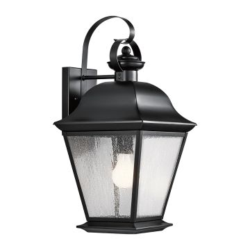 1 lt Large Wall Lantern - Black