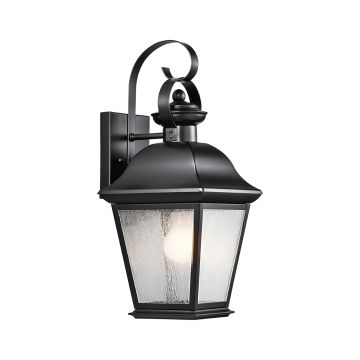 1 lt Medium Wall Lantern - Black