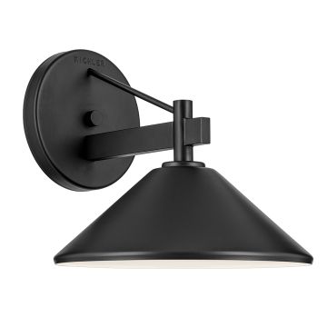 1 lt Medium Wall Lantern - Black
