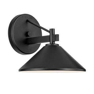 1 lt Small Wall Lantern - Black