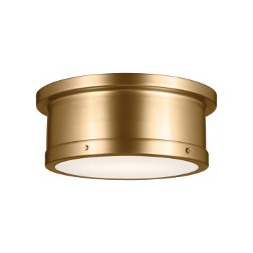 2 lt Medium Flush - Brushed Natural Brass