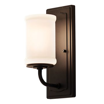 1 lt Wall Light - Black