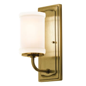 1 lt Wall Light - Natural Brass