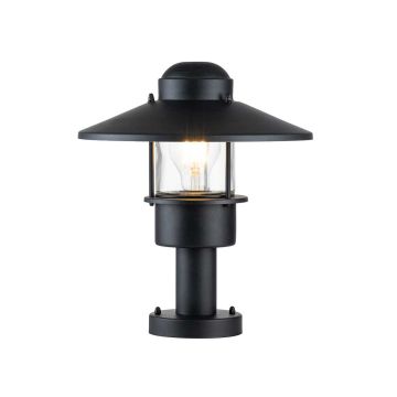1 Light Pedestal - Black