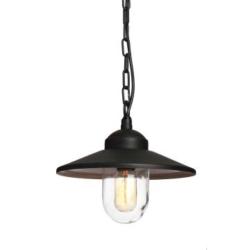 1 Light Chain Lantern - Black