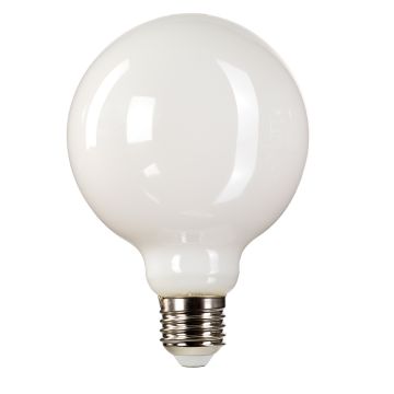 White Globe LED E27 Lamp - White