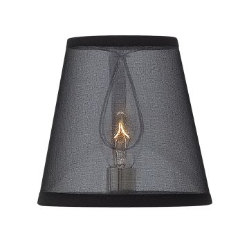Black Organza Clip Shade