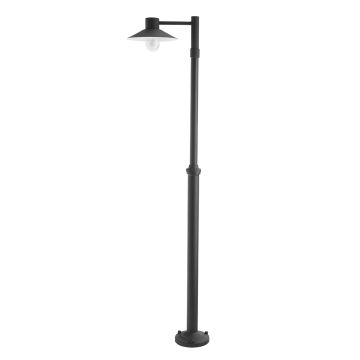1 Light Lamp Post - Black