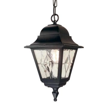 1 Light Chain Lantern - Black