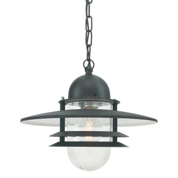 1 Light Chain Lantern - Black