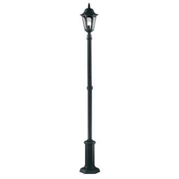 1 Light Lamp Post - Black