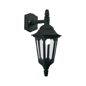 1 Light Down Mini Wall Lantern - Black