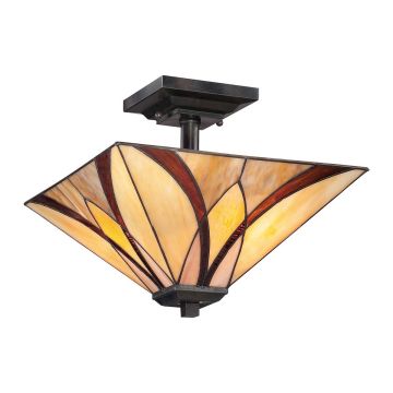 2 Light Semi-Flush - Vintage Bronze