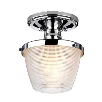 1 Light Semi-Flush - Polished Chrome