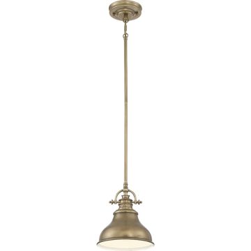 1 Light Mini Pendant - Aged Brass