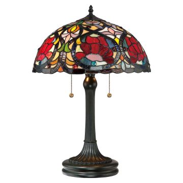 2 Light Table Lamp - Grey Bronze