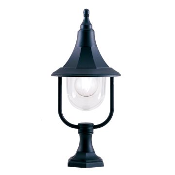 1 Light Pedestal - Black