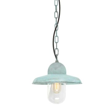 1 Light Chain Lantern - Verdigris