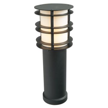 1 Light Medium Bollard - Black