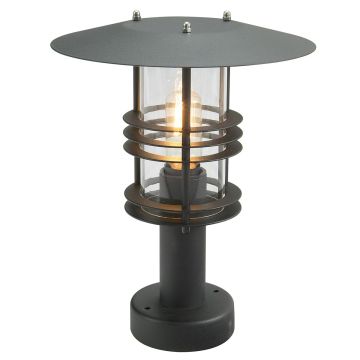 1 Light Pedestal - Black